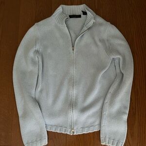 Express light blue sweater zip